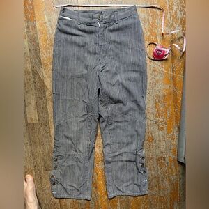 45RPM Bakkurii striped cotton pants